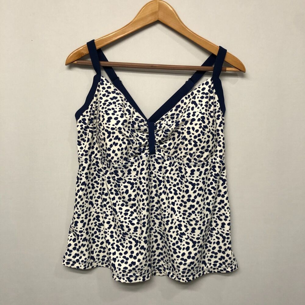 South Point Women Swimwear Swim Tankini Top Size 20W Blue B313 -17